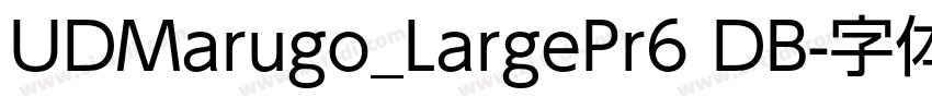 UDMarugo_LargePr6 DB字体转换